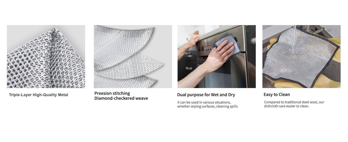 wire dishwashing rag