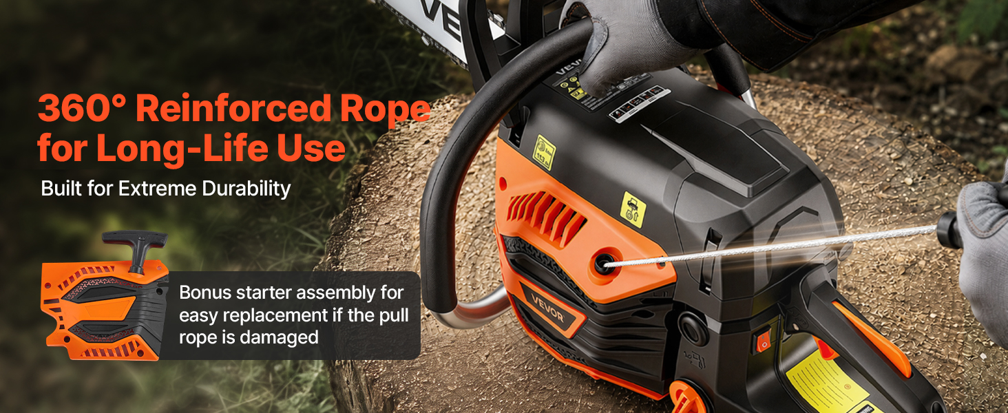 gas powered chainsaw