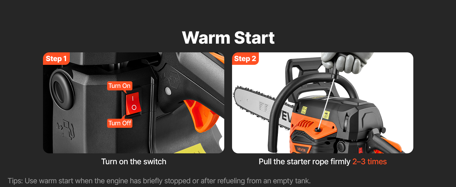 gas powered chainsaw
