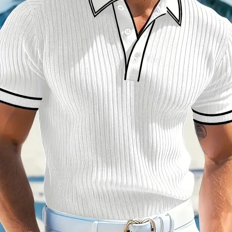 50% OFF NOW! ☀️ Casual polo shirt with short sleeves — breathable polyester, modern fit & perfect for relaxed days ⭐