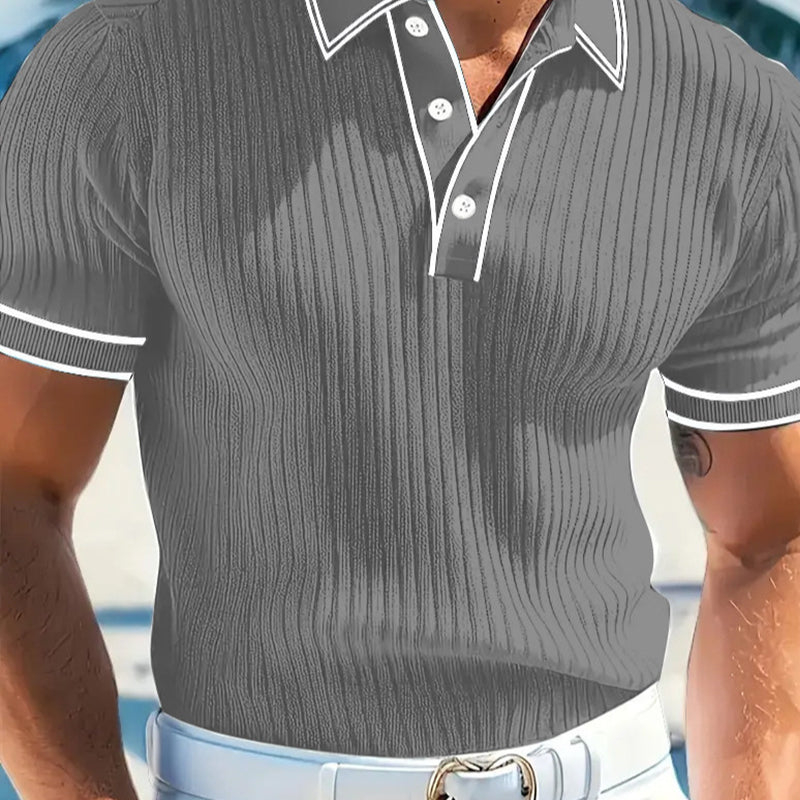50% OFF NOW! ☀️ Casual polo shirt with short sleeves — breathable polyester, modern fit & perfect for relaxed days ⭐