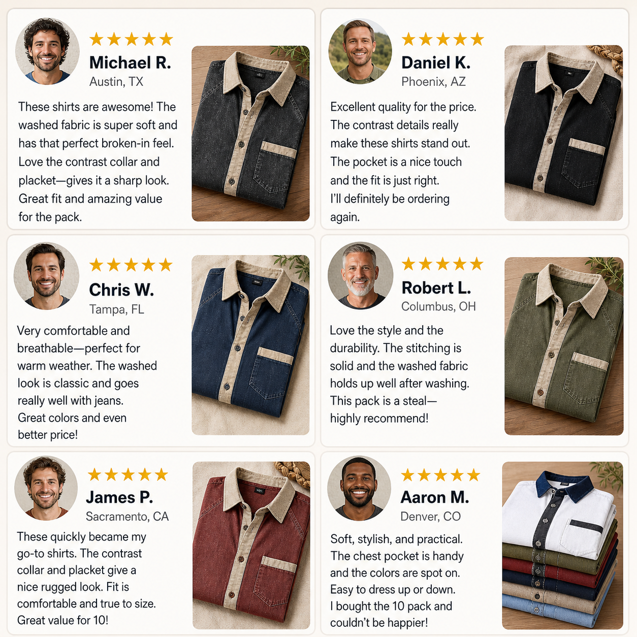 Customer review waterfall