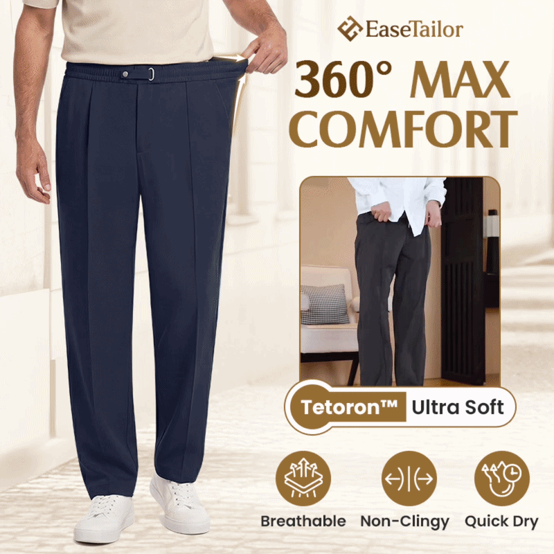 Flexible Straight Fit Smart Comfort Pants
