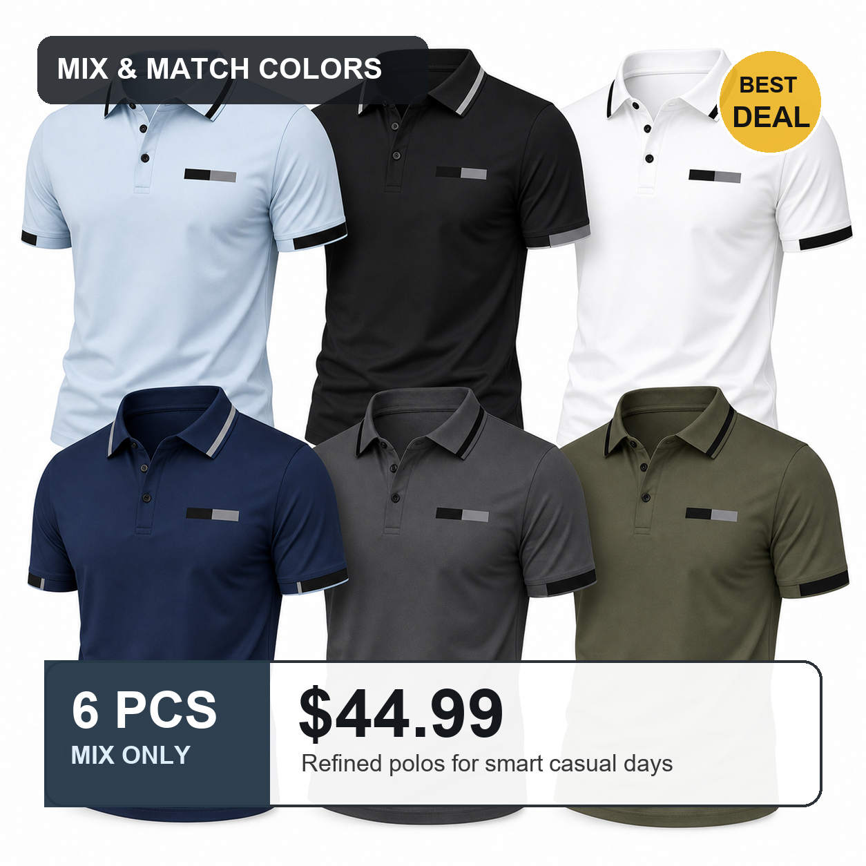 6 PCS MIX ONLY $44.99