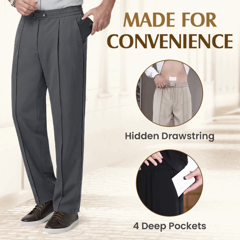 Flexible Straight Fit Smart Comfort Pants