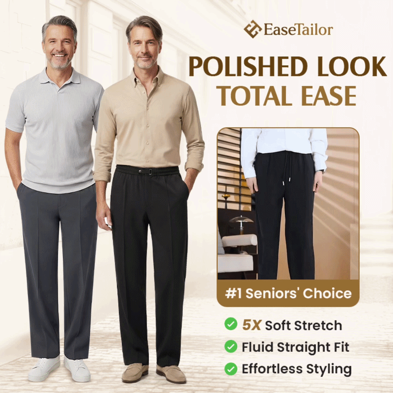 Flexible Straight Fit Smart Comfort Pants