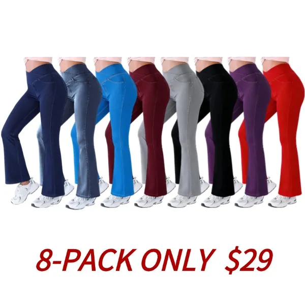 Women's High-Waisted Flared Jeans