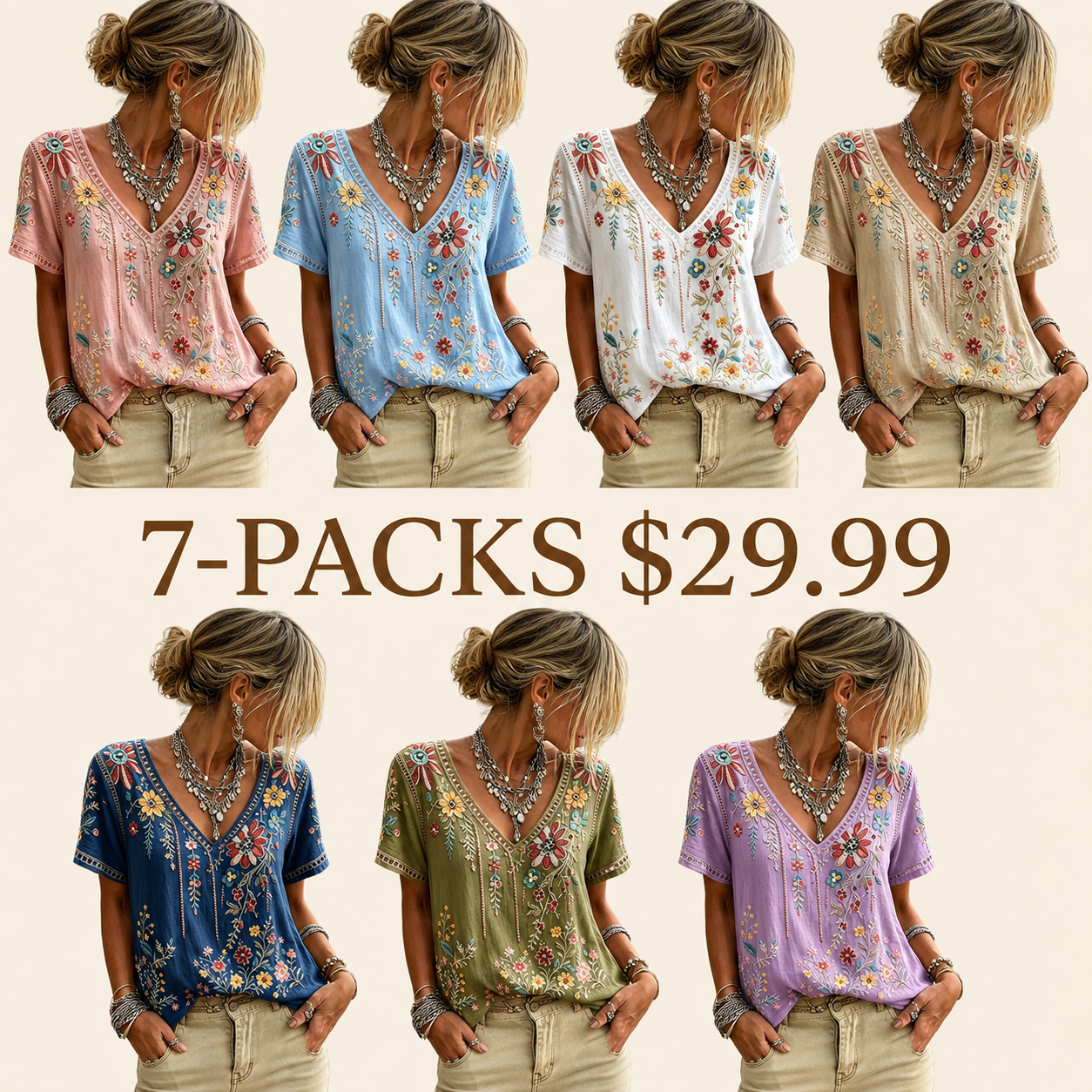 Women's Retro Vacation Cotton Linen Top