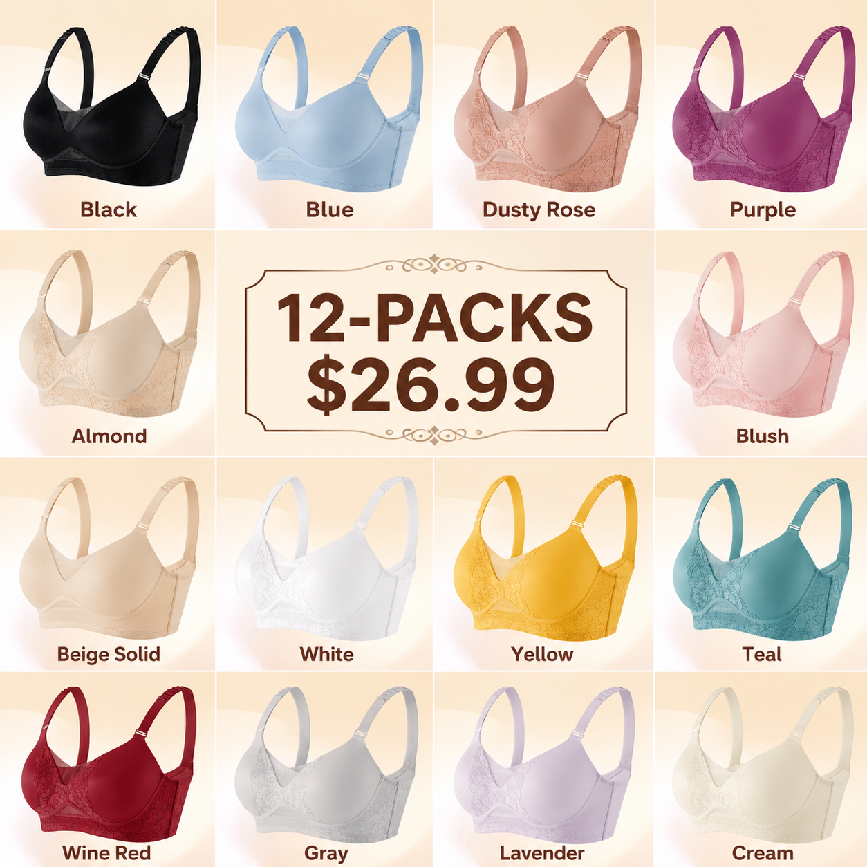 Daily Comfort Seamless Lifting Bra