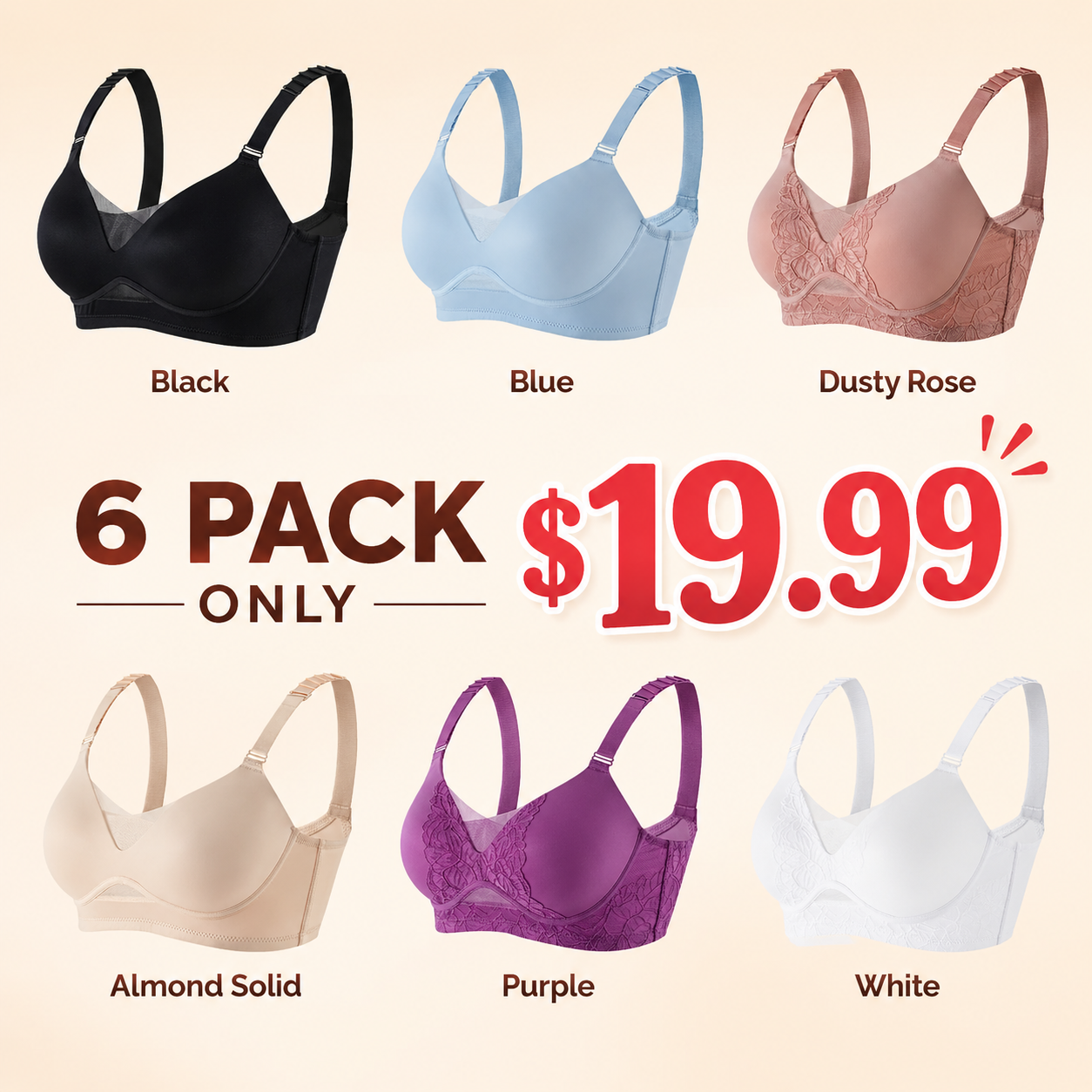 Daily Comfort Seamless Lifting Bra