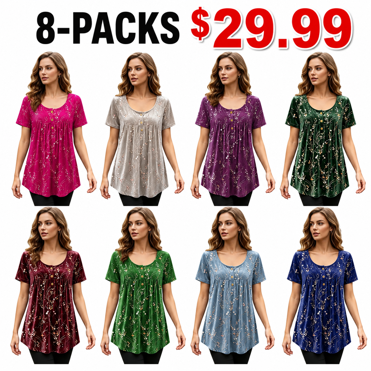 ✨✨Time-Limited Special⏰Women's Floral Print Pleated