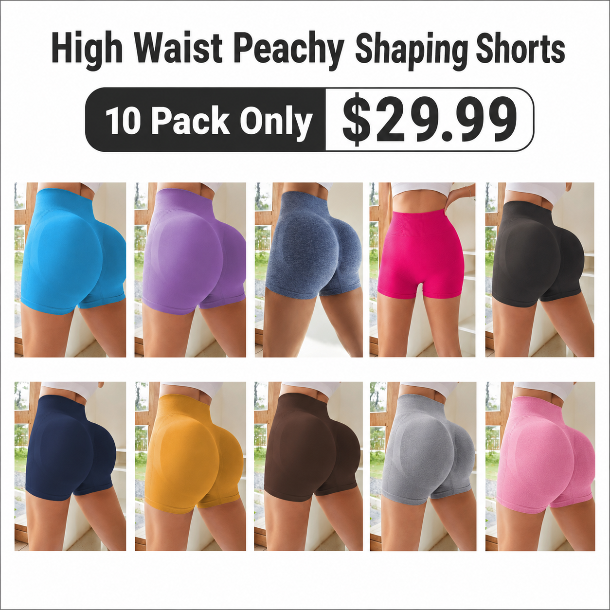 High Waist Peachy Shaping Shorts