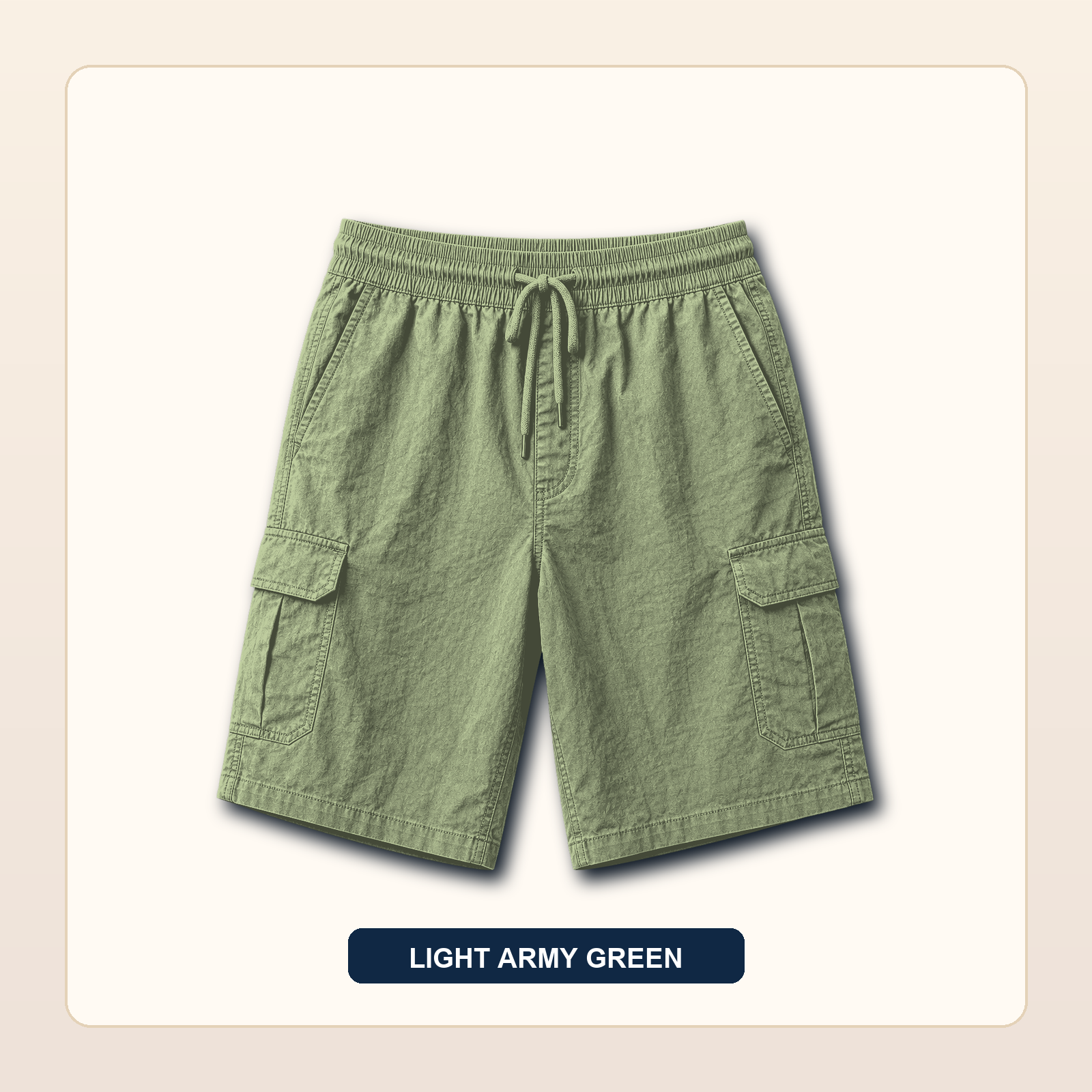 Men's Lightweight Drawstring Cargo Shorts