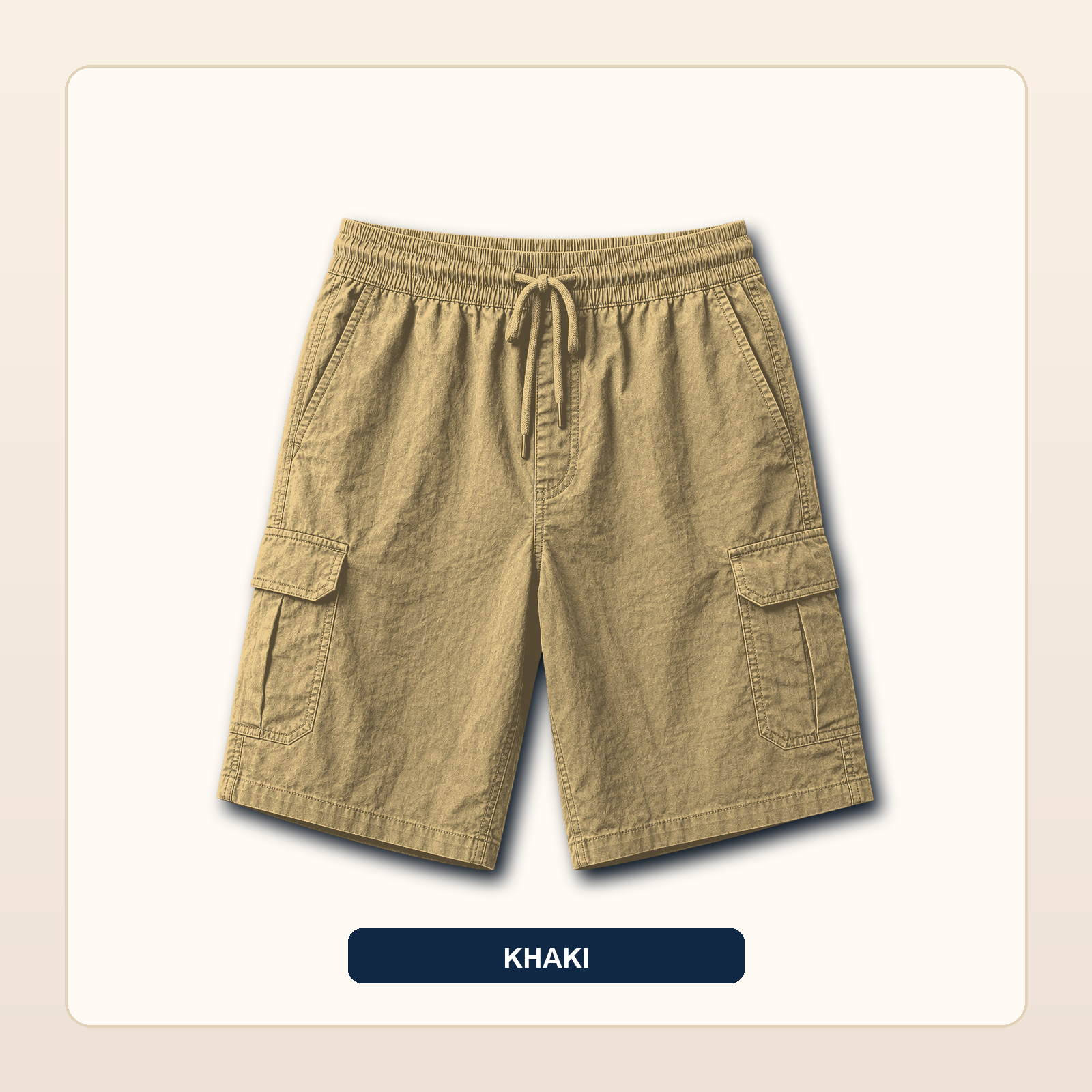 Men's Lightweight Drawstring Cargo Shorts