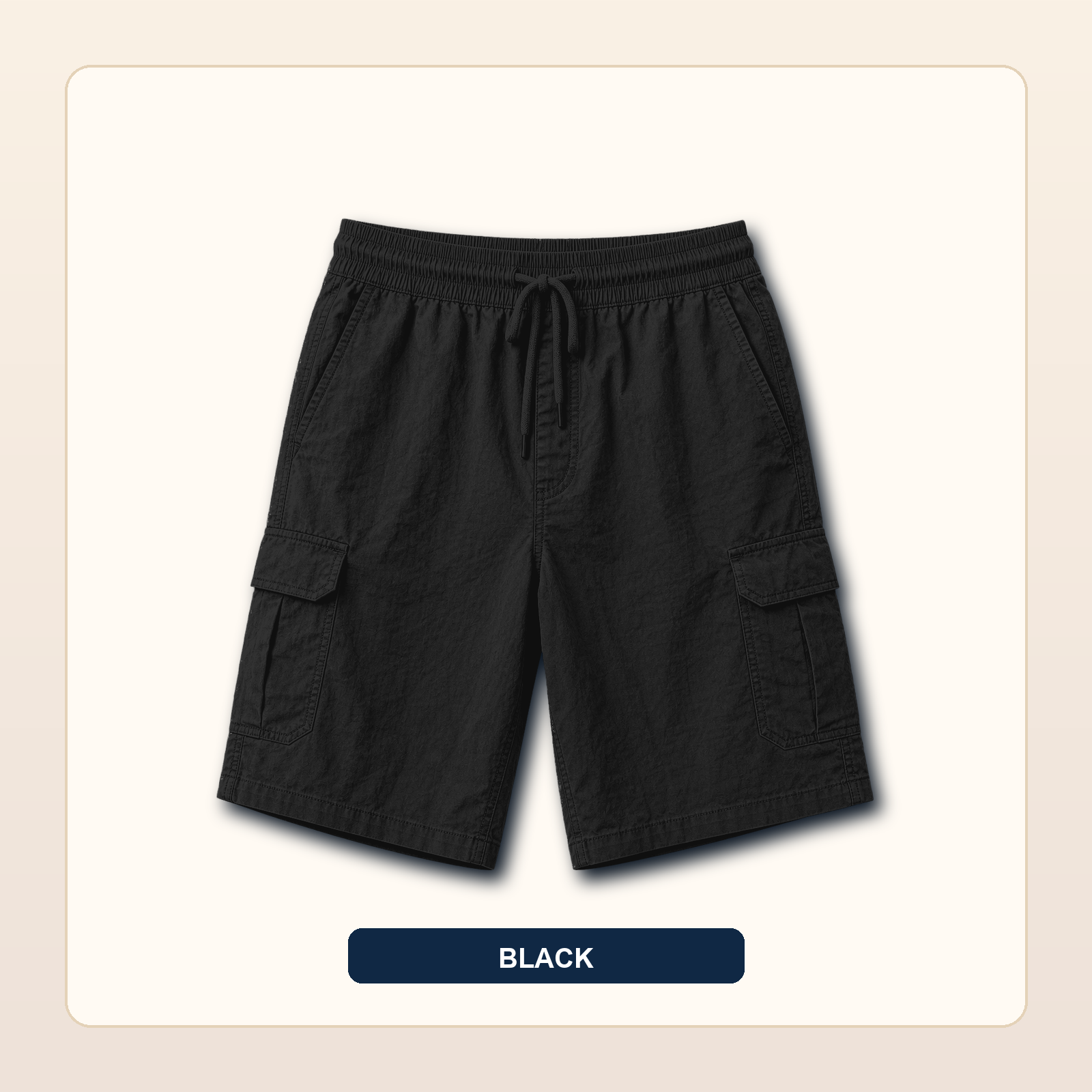 Men's Lightweight Drawstring Cargo Shorts