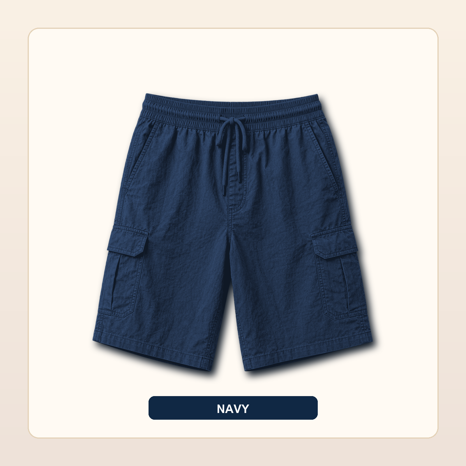 Men's Lightweight Drawstring Cargo Shorts