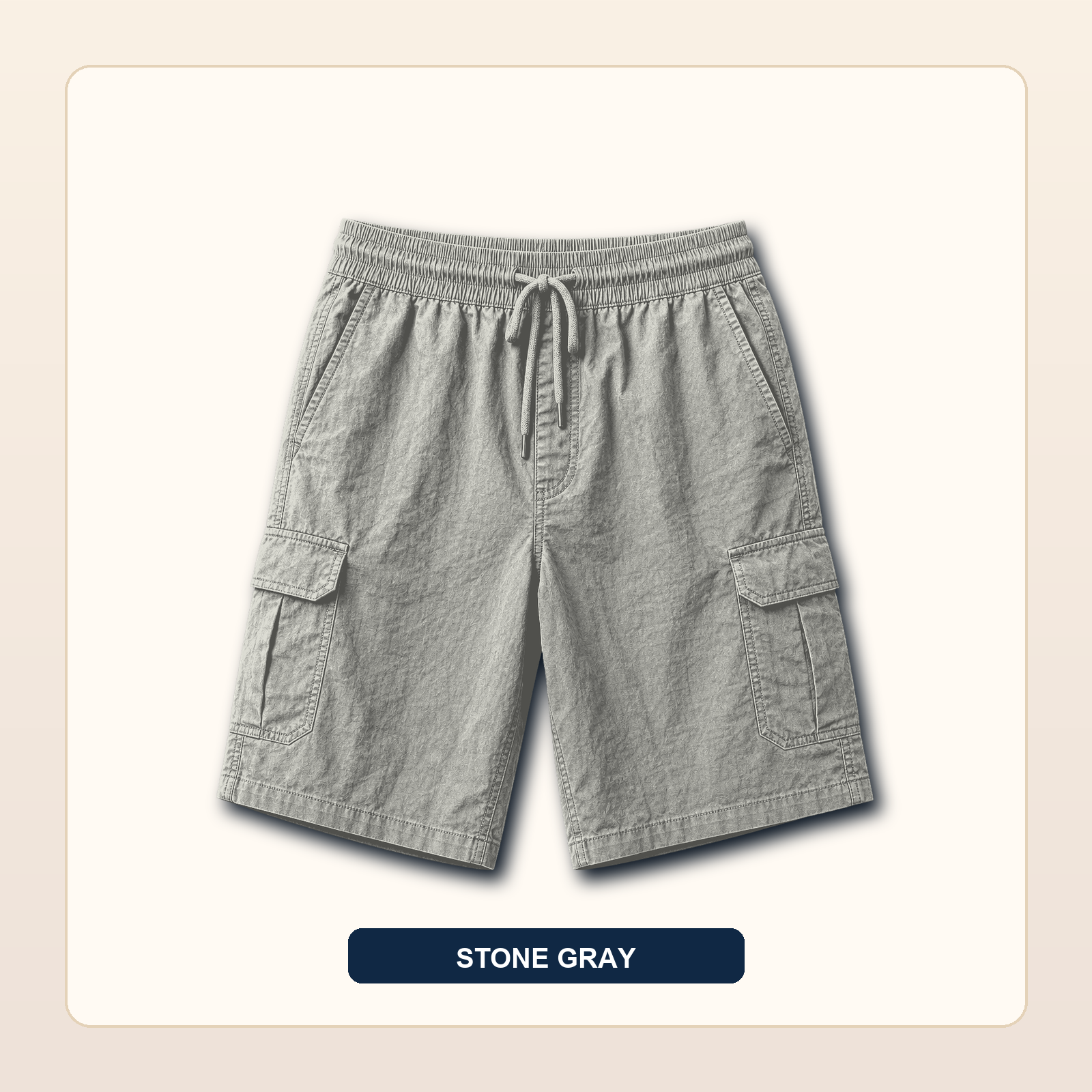 Men's Lightweight Drawstring Cargo Shorts