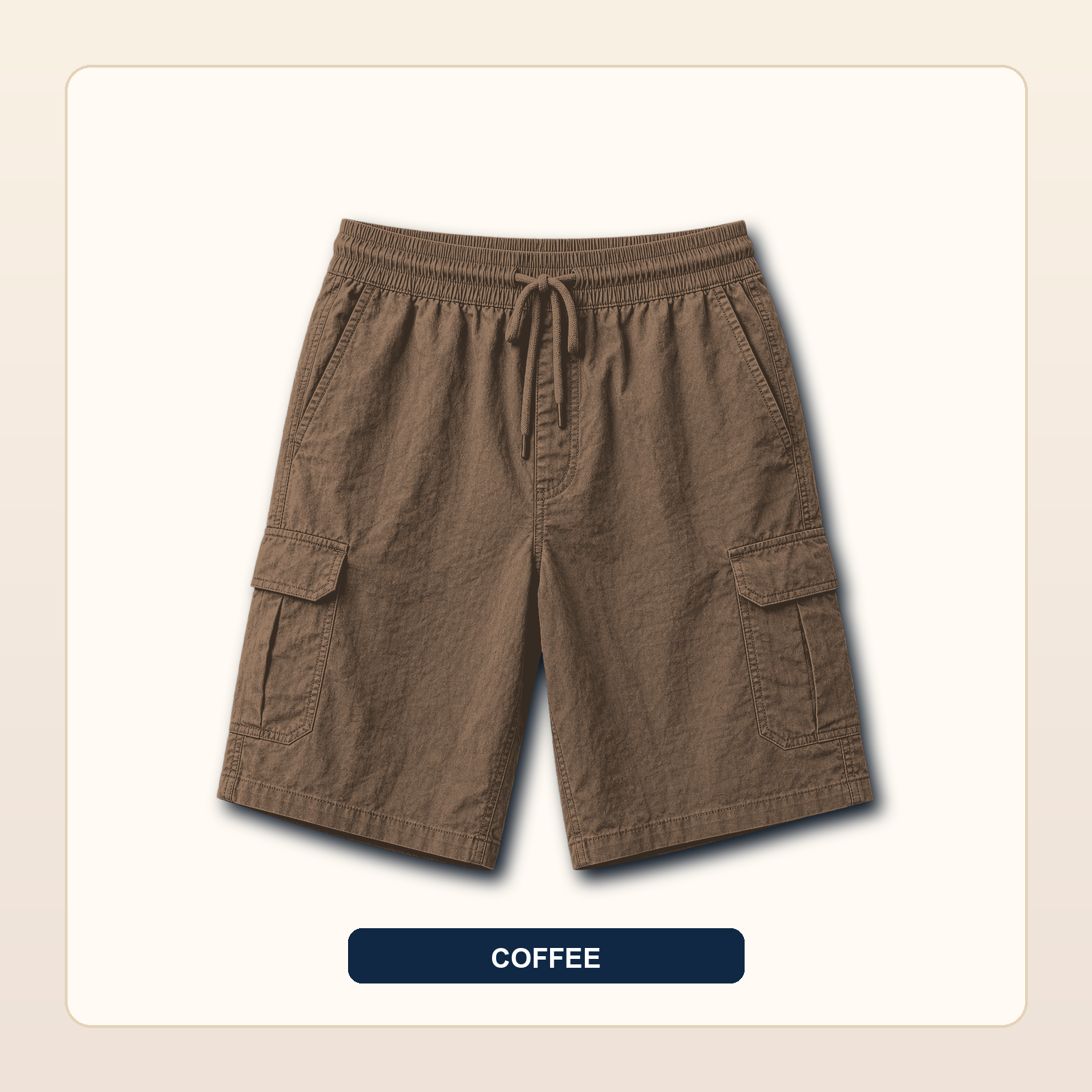 Men's Lightweight Drawstring Cargo Shorts
