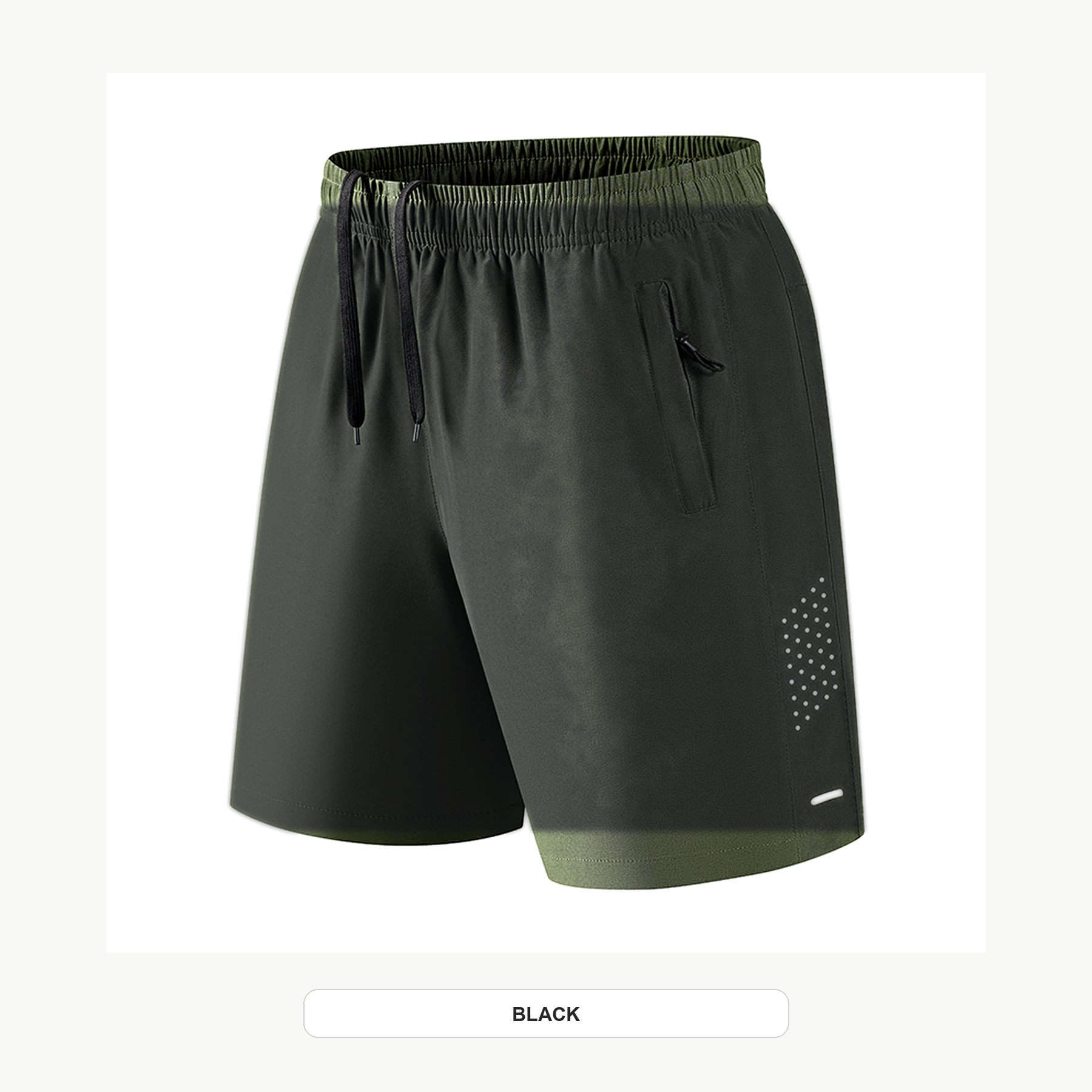 Men's Lightweight Quick-Dry Drawstring Athletic Shorts