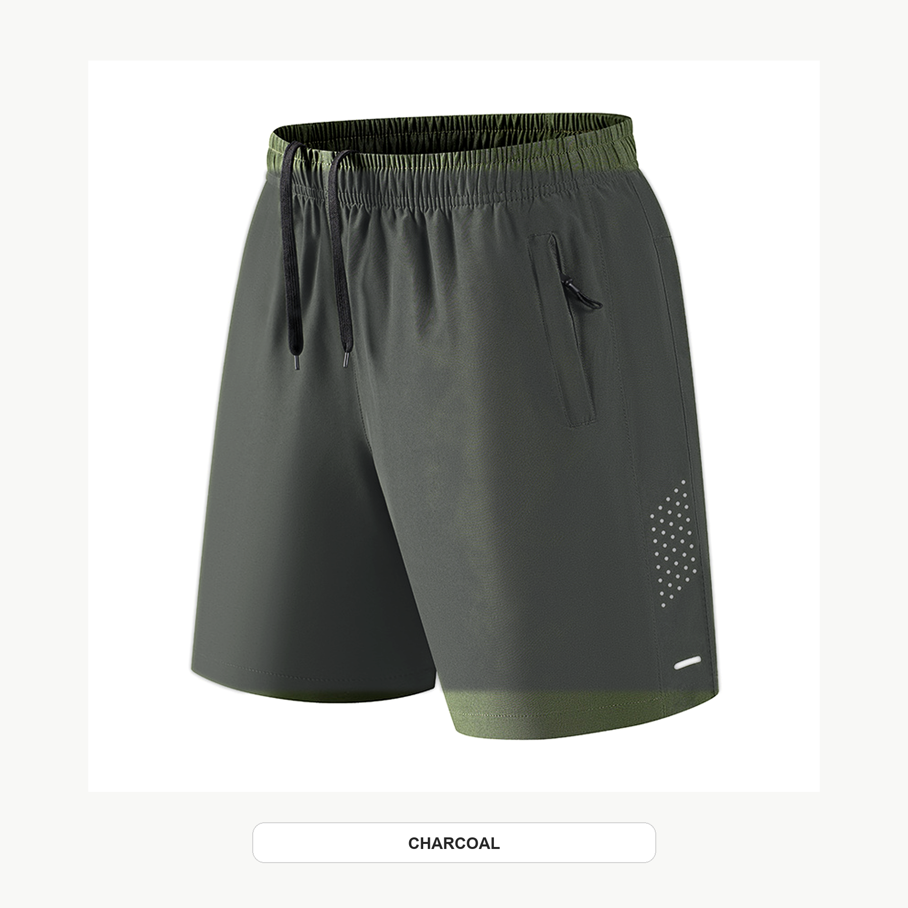 Men's Lightweight Quick-Dry Drawstring Athletic Shorts