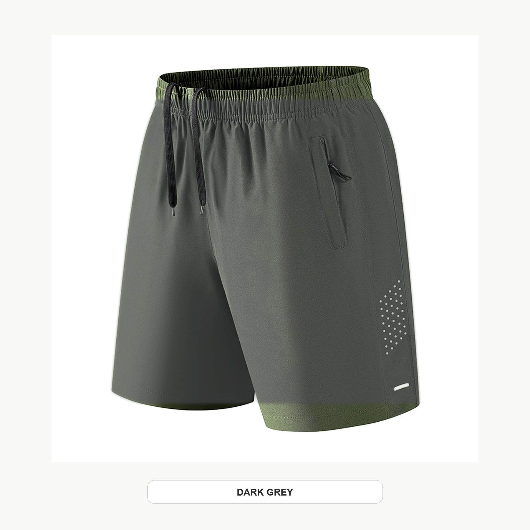 Men's Lightweight Quick-Dry Drawstring Athletic Shorts