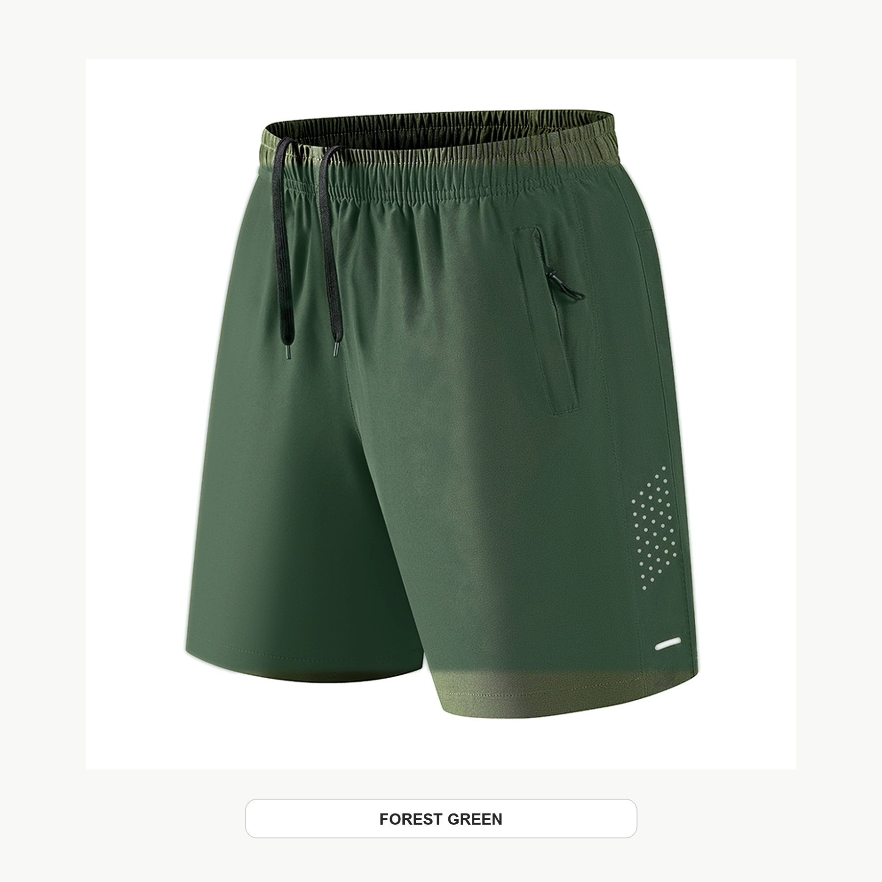 Men's Lightweight Quick-Dry Drawstring Athletic Shorts