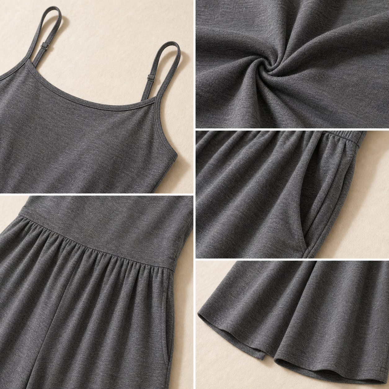 Women's Sleeveless Wide-Leg Lounge Jumpsuits