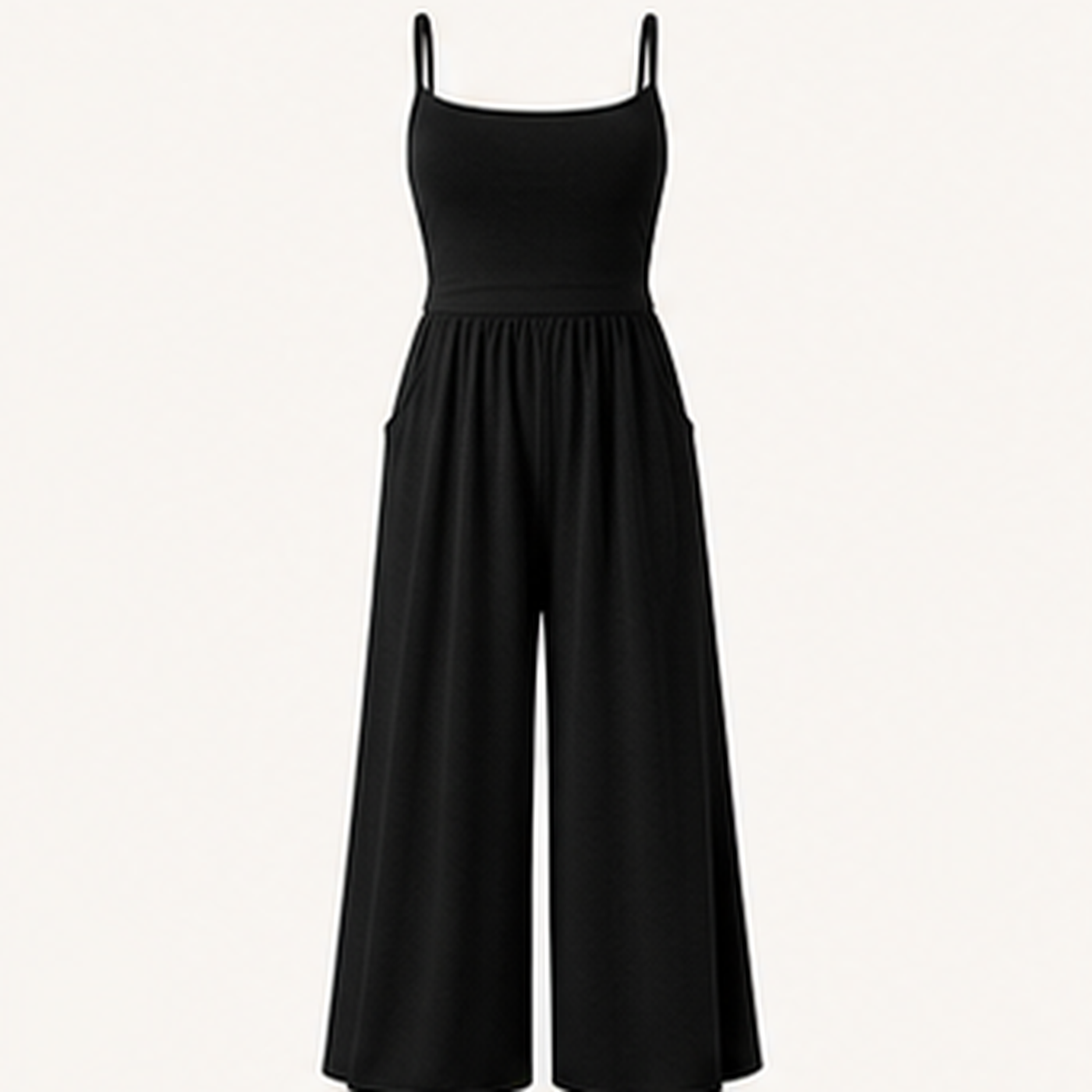 Women's Sleeveless Wide-Leg Lounge Jumpsuits