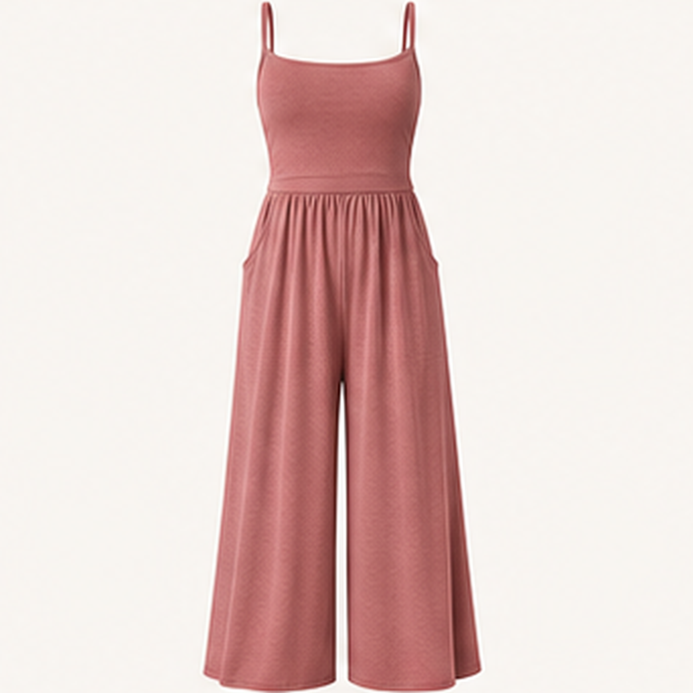 Women's Sleeveless Wide-Leg Lounge Jumpsuits