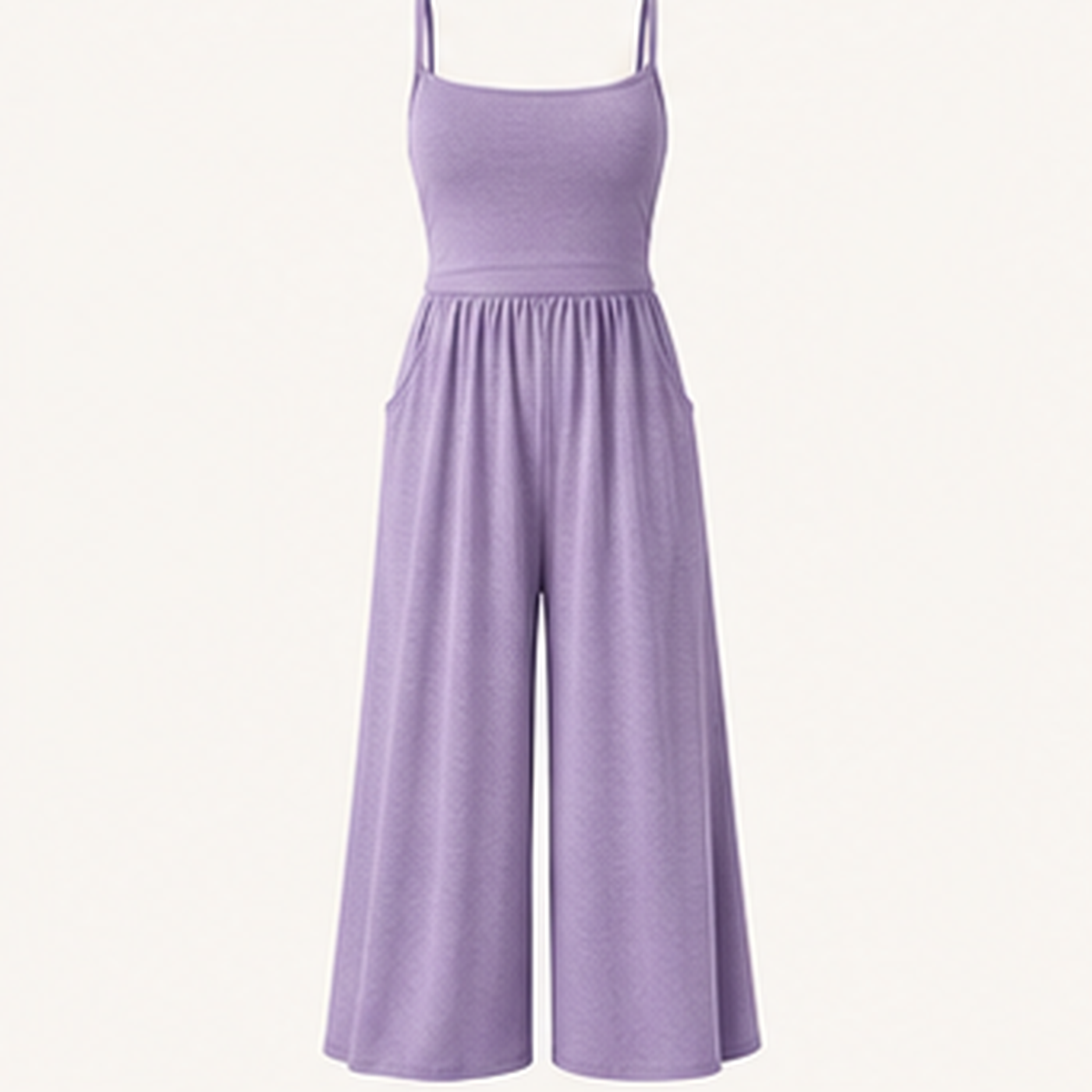 Women's Sleeveless Wide-Leg Lounge Jumpsuits