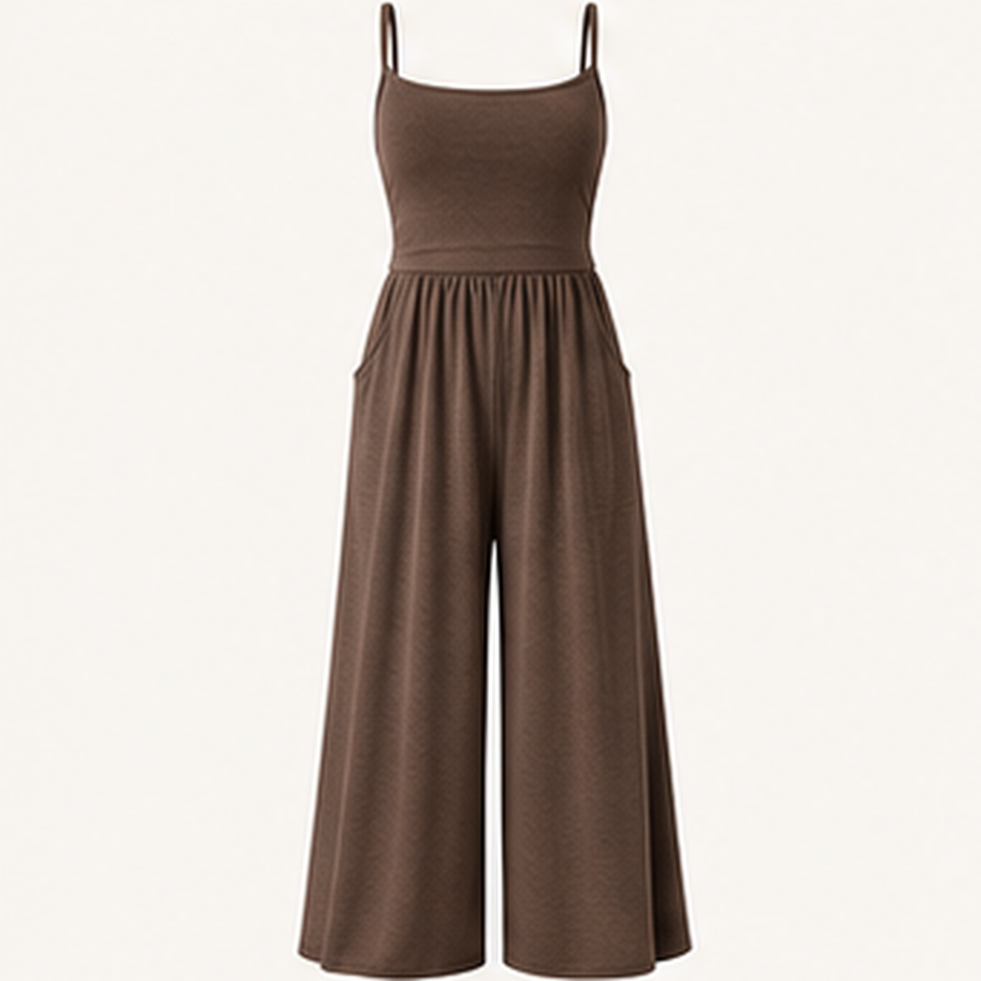 Women's Sleeveless Wide-Leg Lounge Jumpsuits