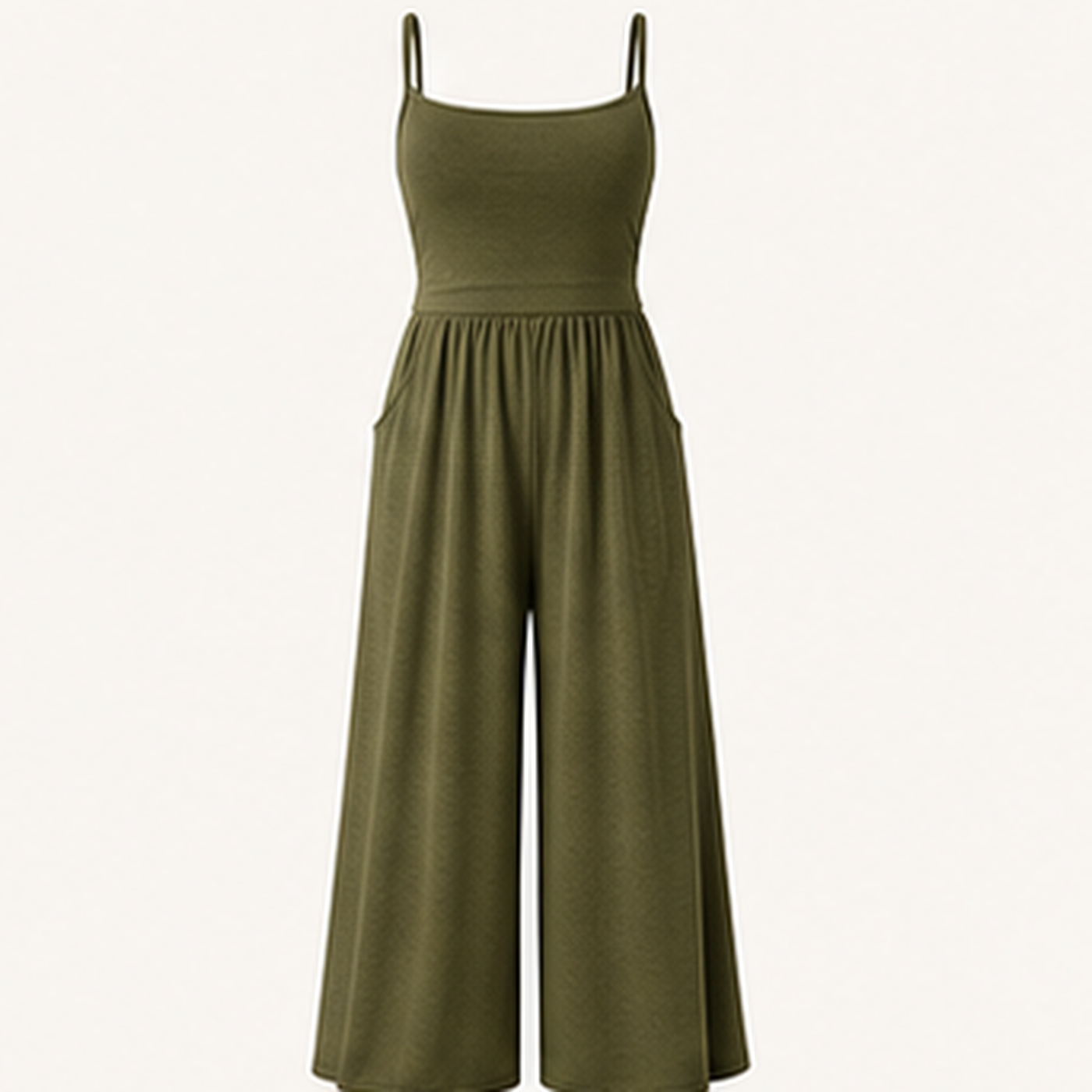 Women's Sleeveless Wide-Leg Lounge Jumpsuits
