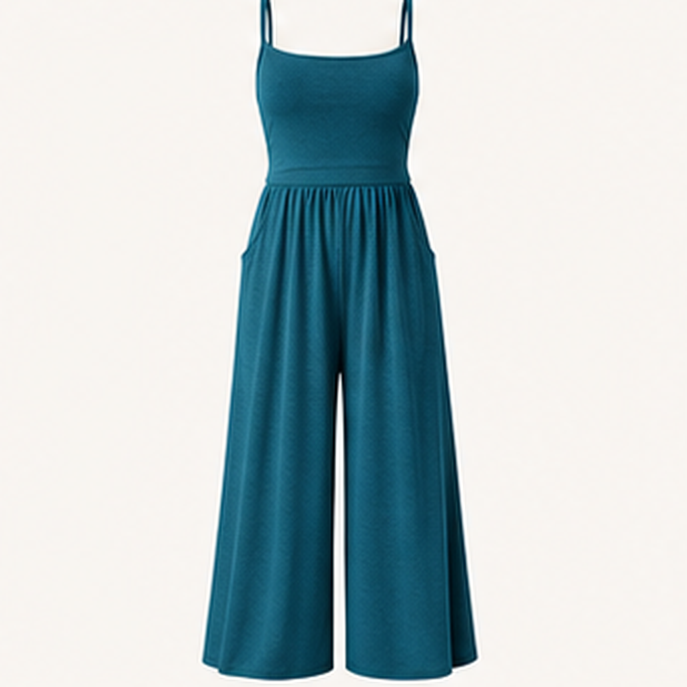 Women's Sleeveless Wide-Leg Lounge Jumpsuits