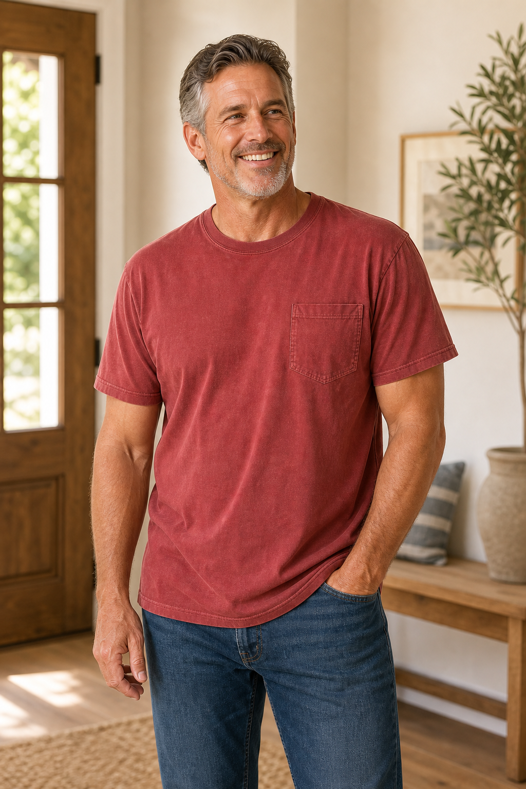 Men's Big & Tall Garment-Dyed Pocket T-Shirt Multi-Pack