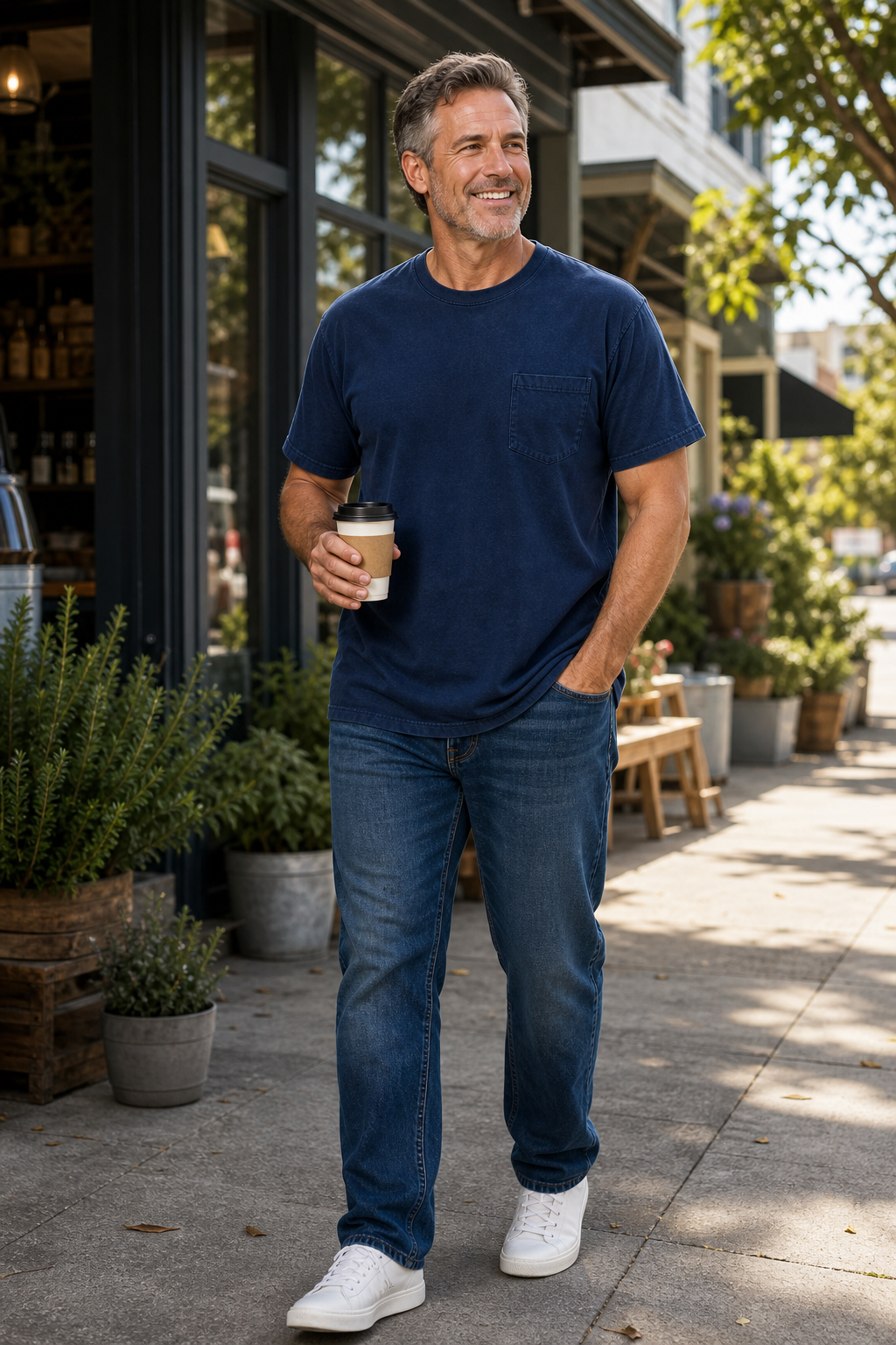 Men's Big & Tall Garment-Dyed Pocket T-Shirt Multi-Pack