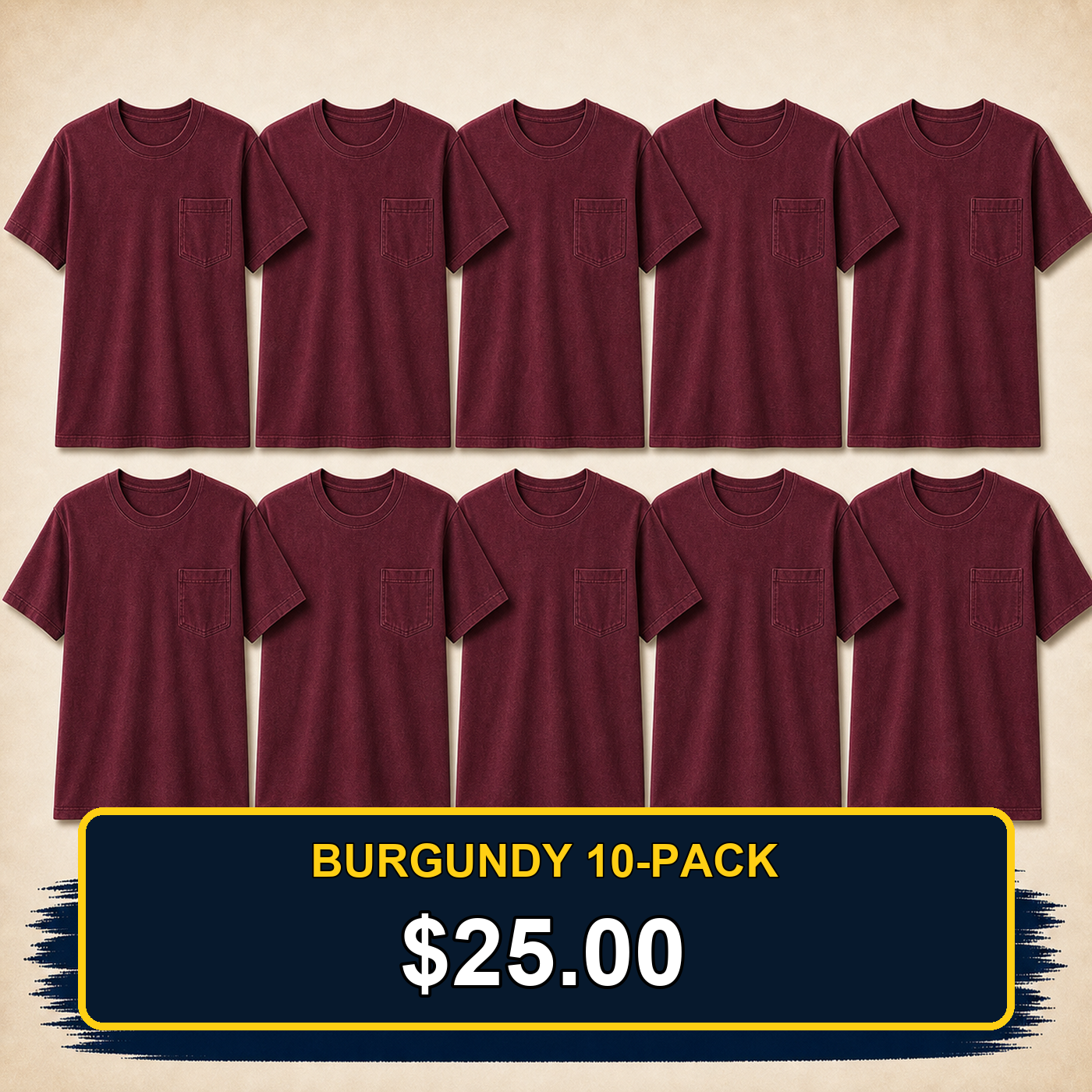 Men's Big & Tall Garment-Dyed Pocket T-Shirt Multi-Pack