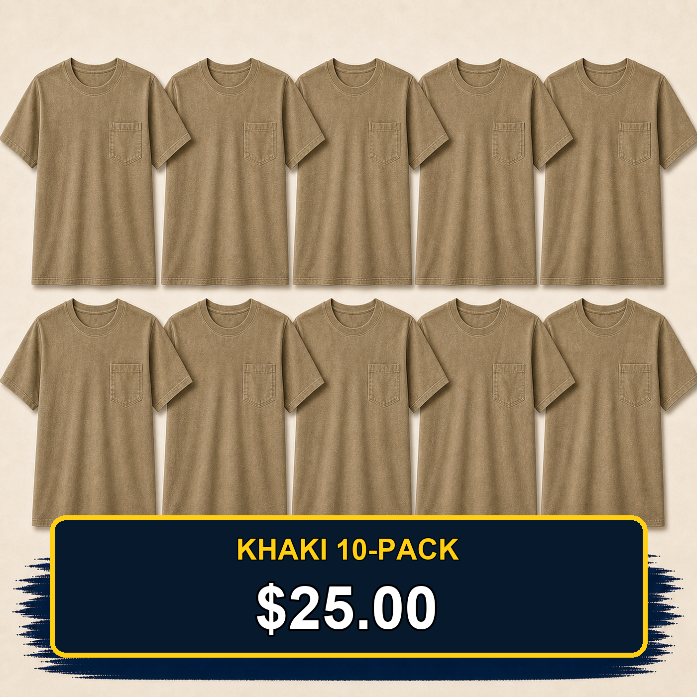 Men's Big & Tall Garment-Dyed Pocket T-Shirt Multi-Pack