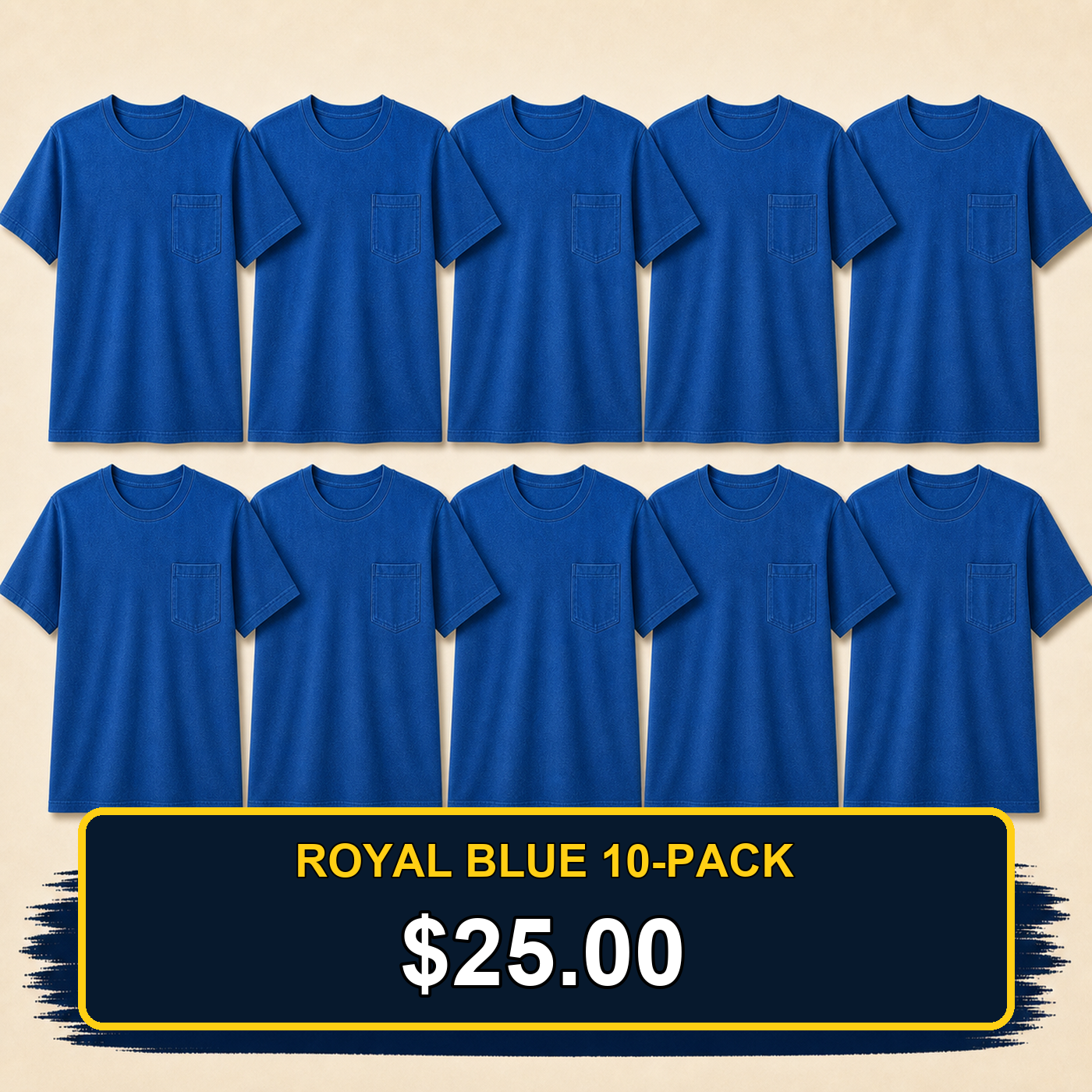 Men's Big & Tall Garment-Dyed Pocket T-Shirt Multi-Pack