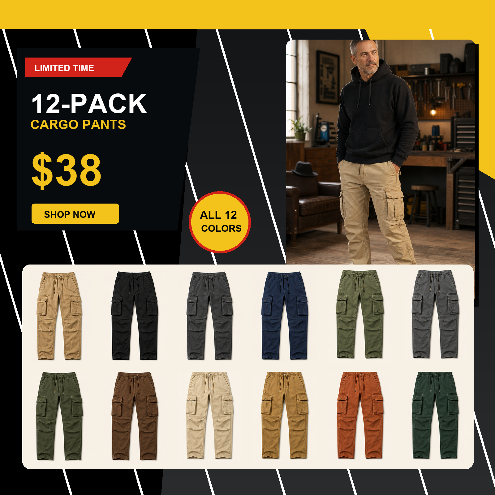 Men's Casual Cargo Pants