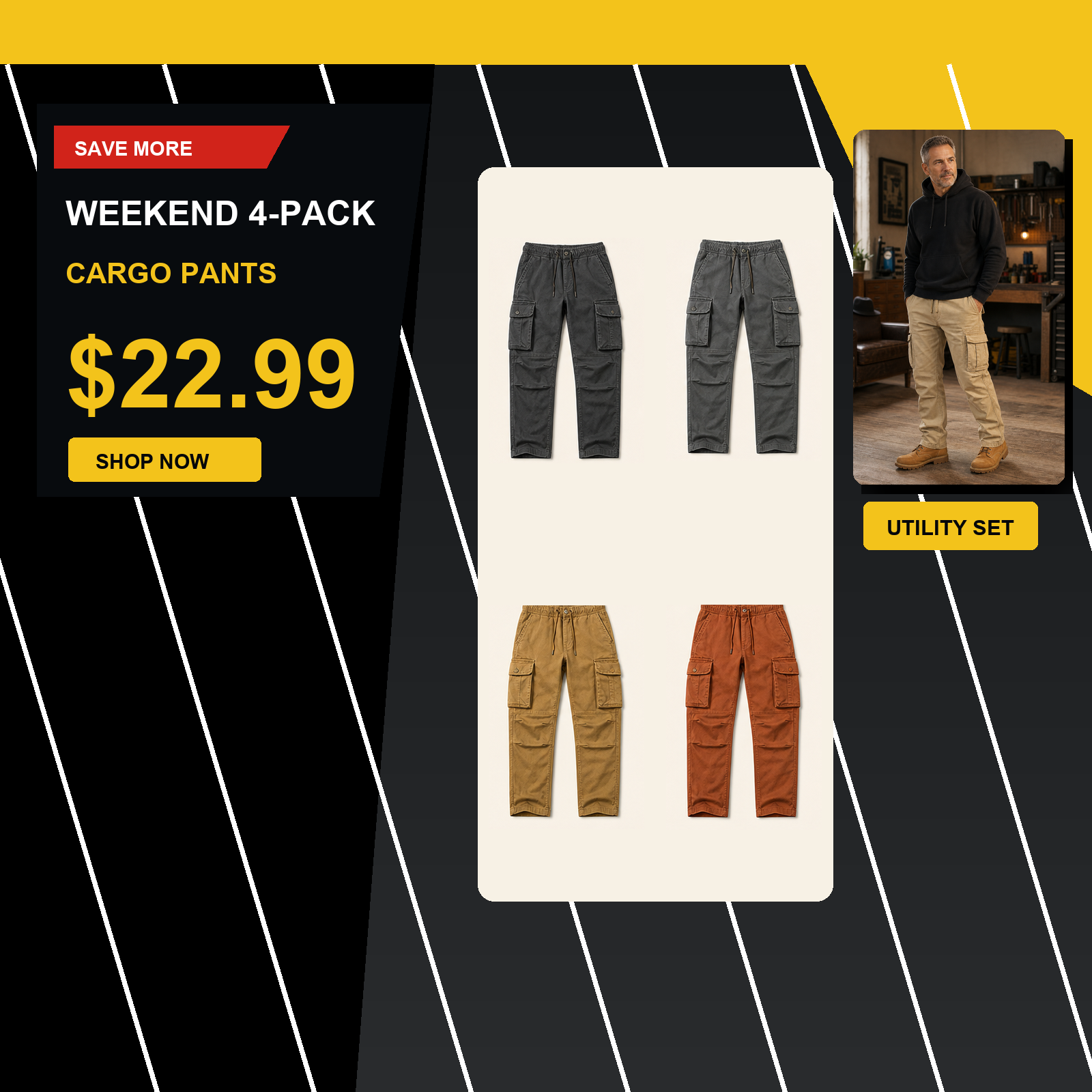 Men's Casual Cargo Pants