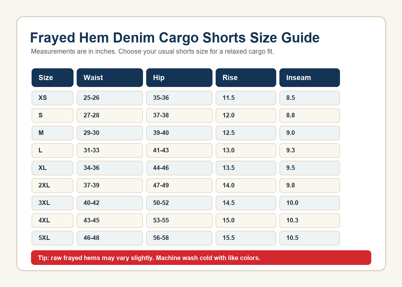 Women's Frayed Hem Denim Cargo Shorts