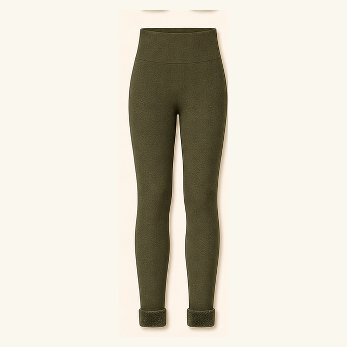 High-Waist Fleece-Lined Seamless Leggings for Women