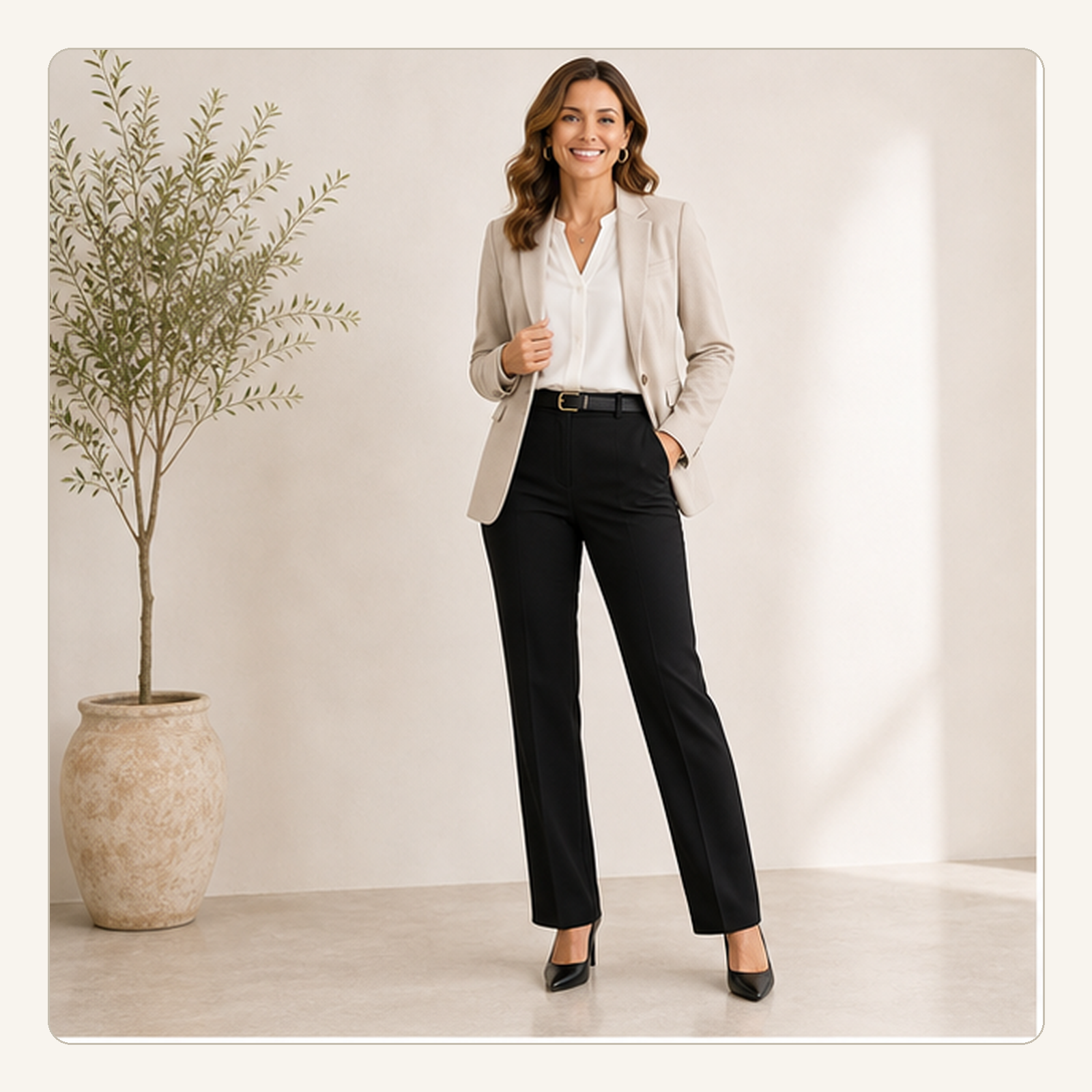 Workday Stretch Trouser Pants for Women