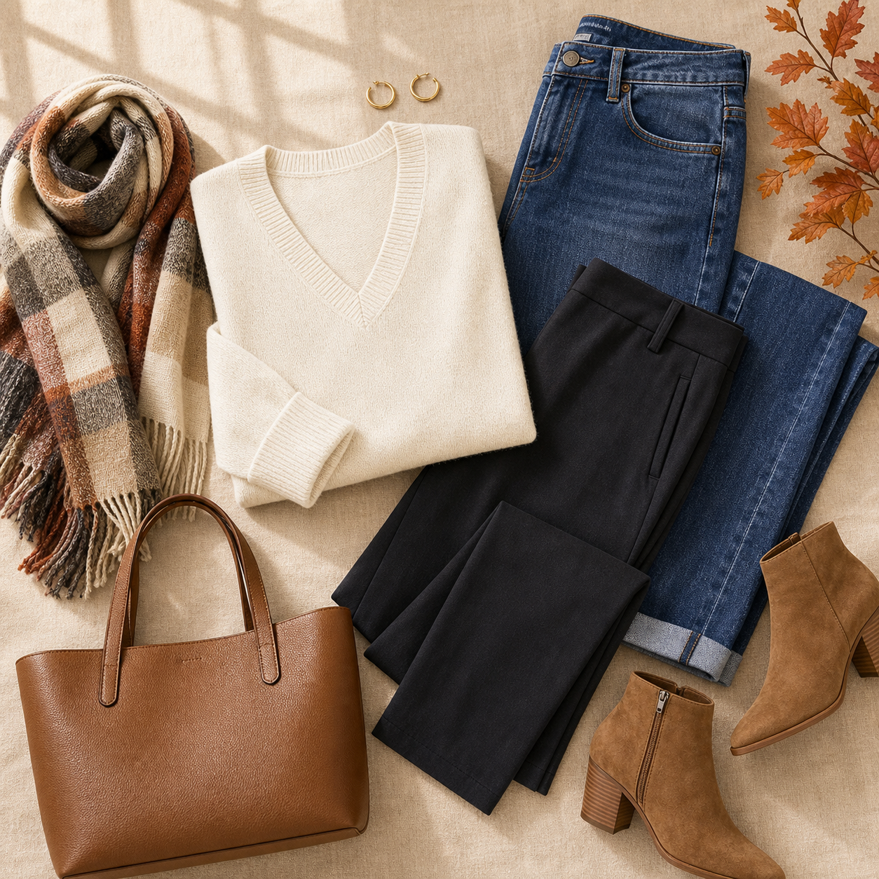 Women's V-Neck Pullover Sweaters