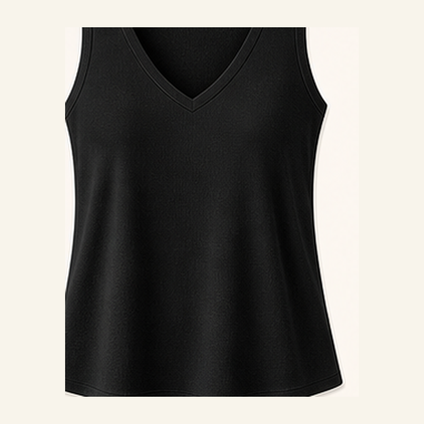 Women's V-Neck Wide Strap Tank Tops