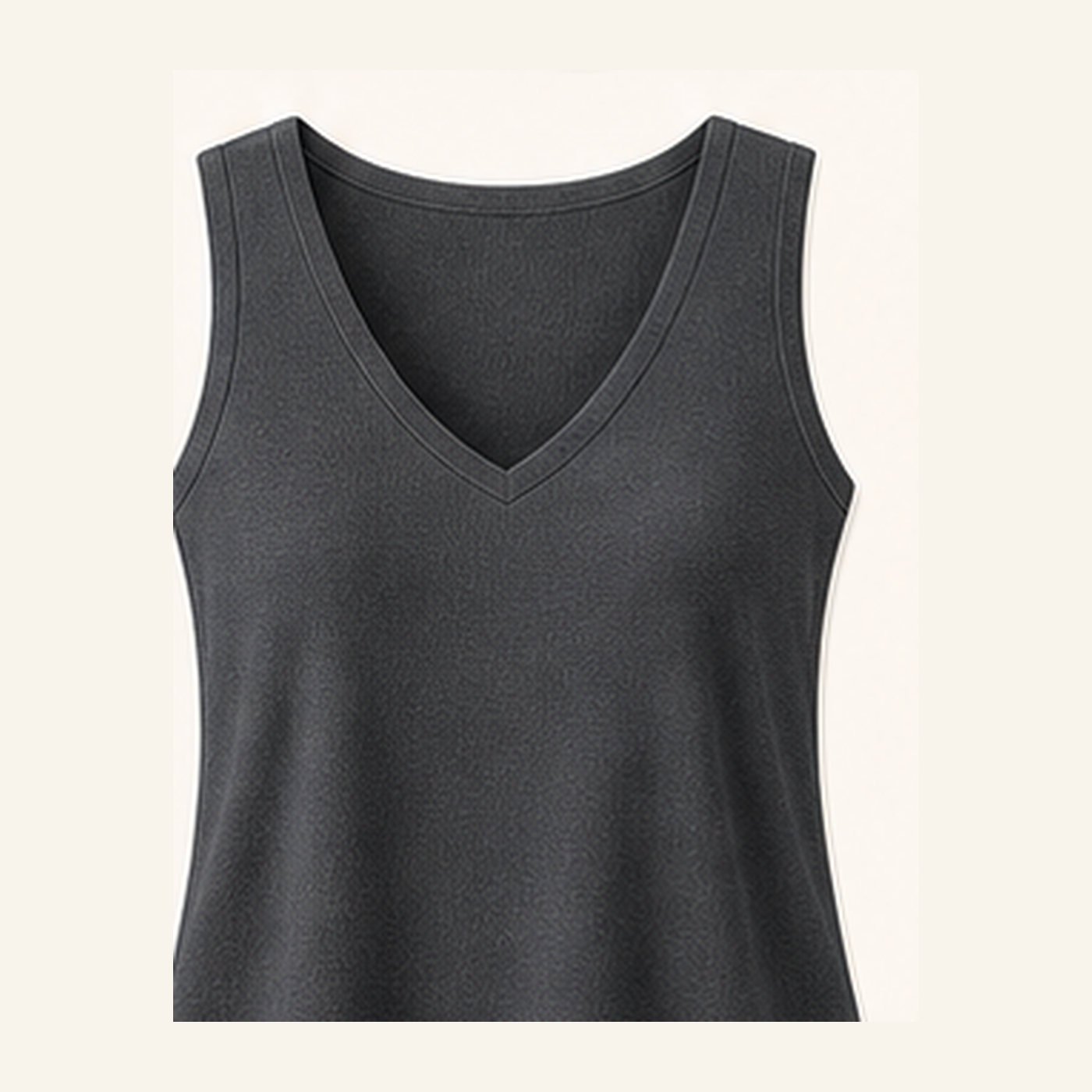 Women's V-Neck Wide Strap Tank Tops