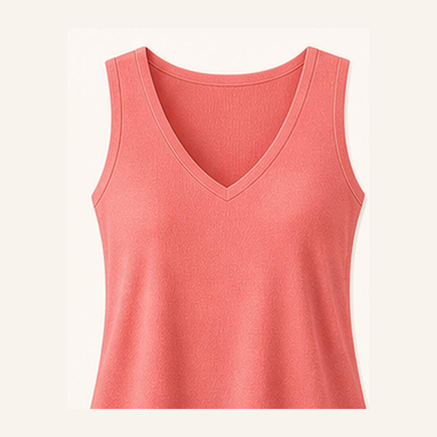 Women's V-Neck Wide Strap Tank Tops