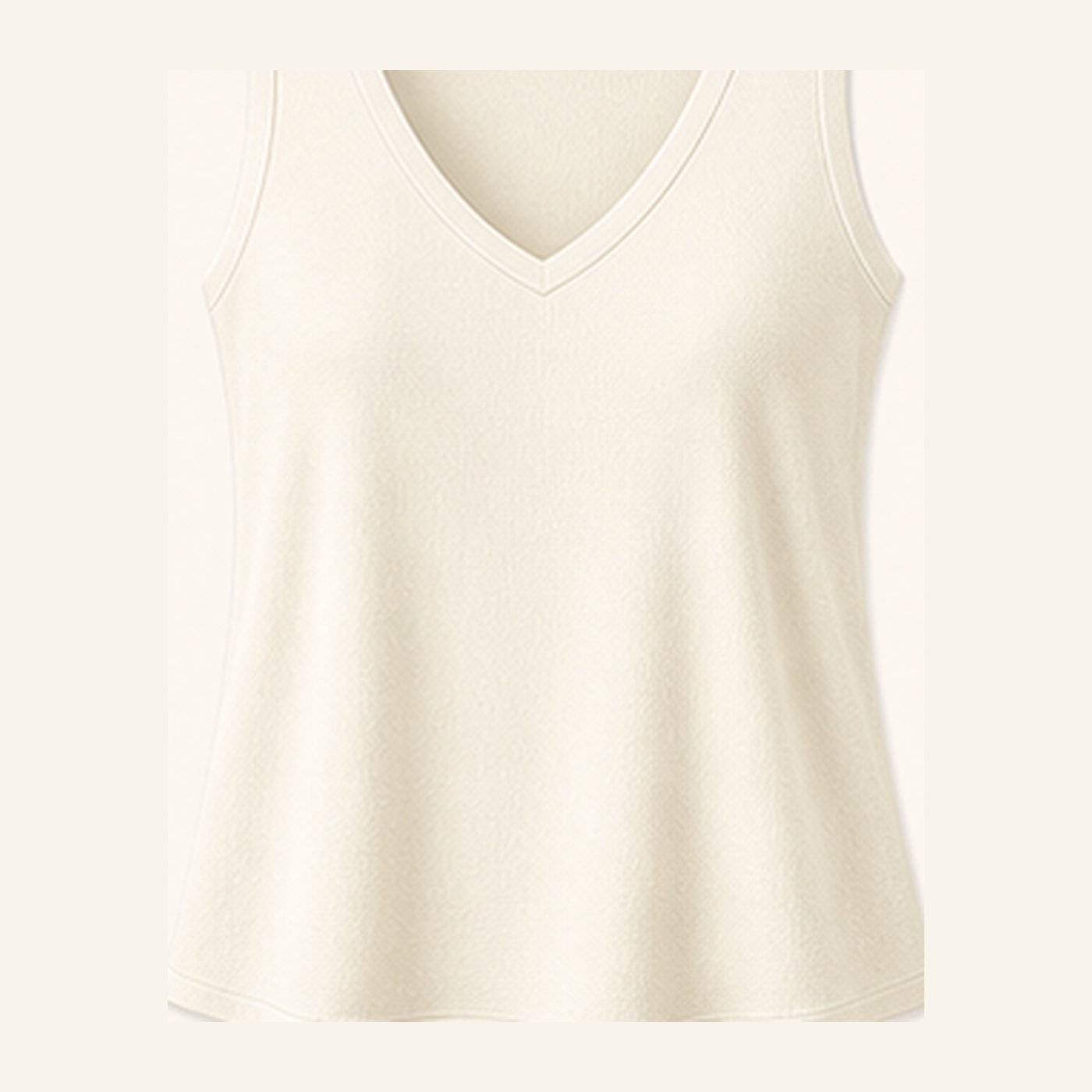 Women's V-Neck Wide Strap Tank Tops