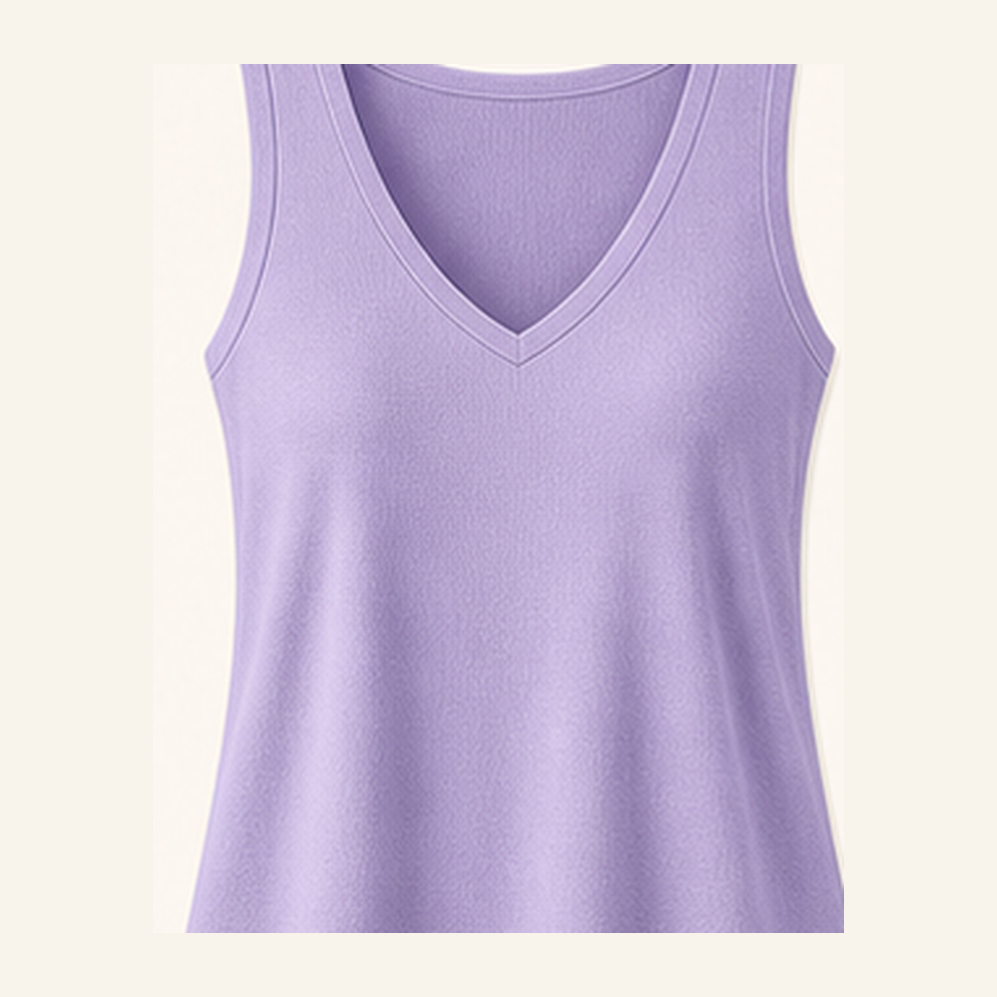 Women's V-Neck Wide Strap Tank Tops