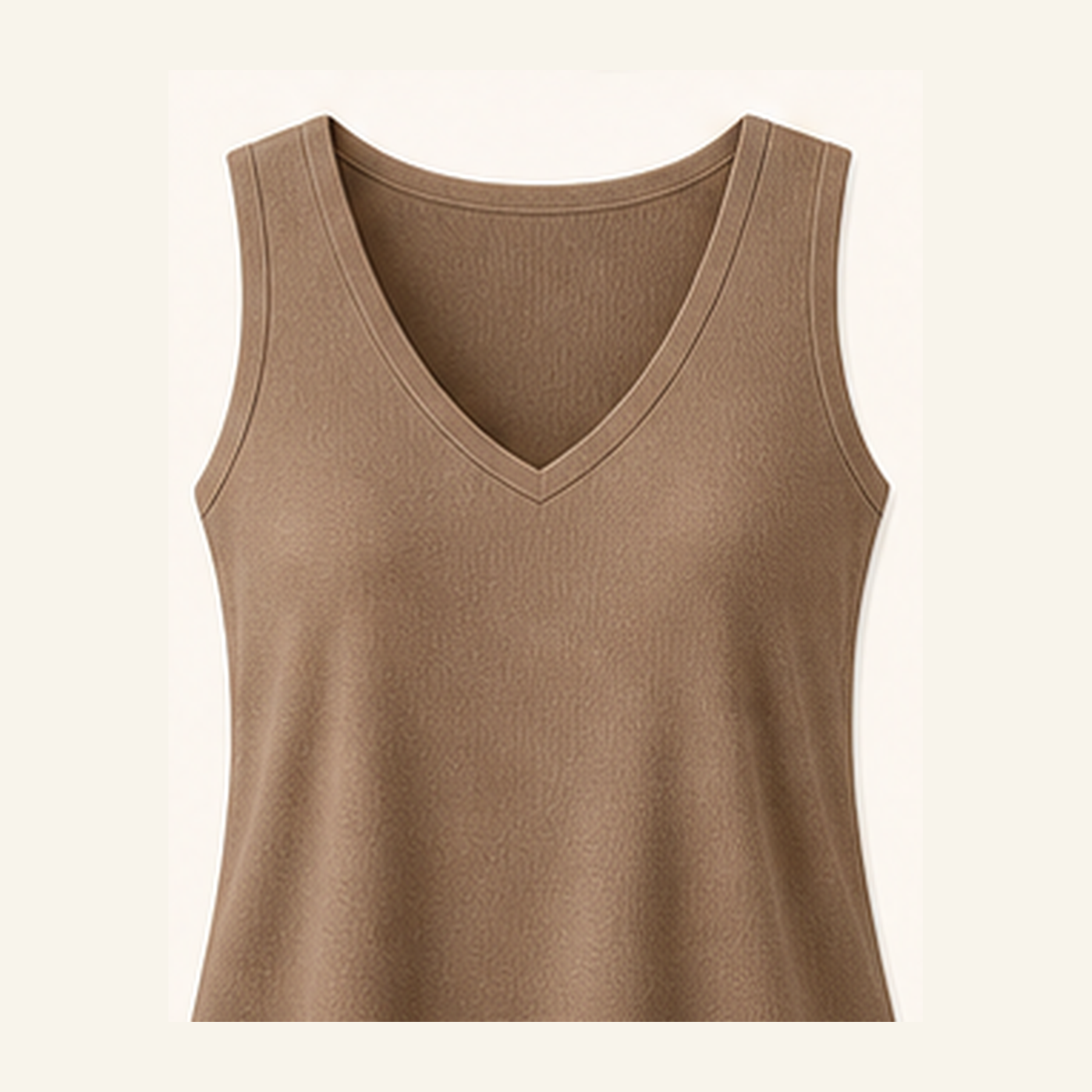 Women's V-Neck Wide Strap Tank Tops